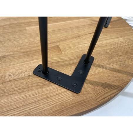 Stolik kawowy Tavolo dębowy LOFT okrągły 50cm