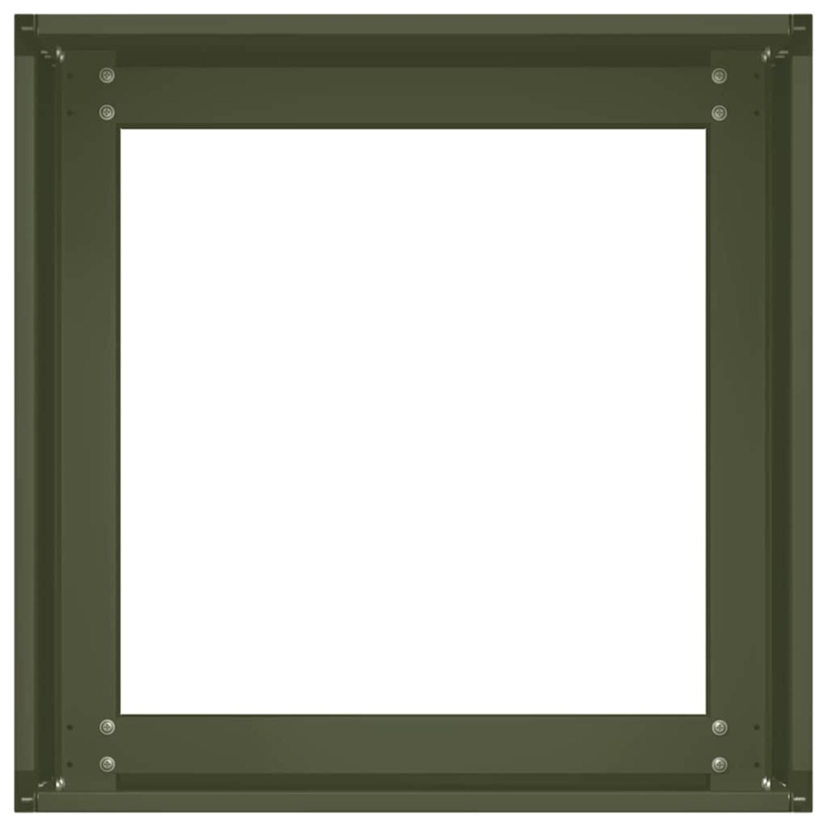 vidaXL Doniczka Oliwkowo-zielona 40x40x30 cm Stal