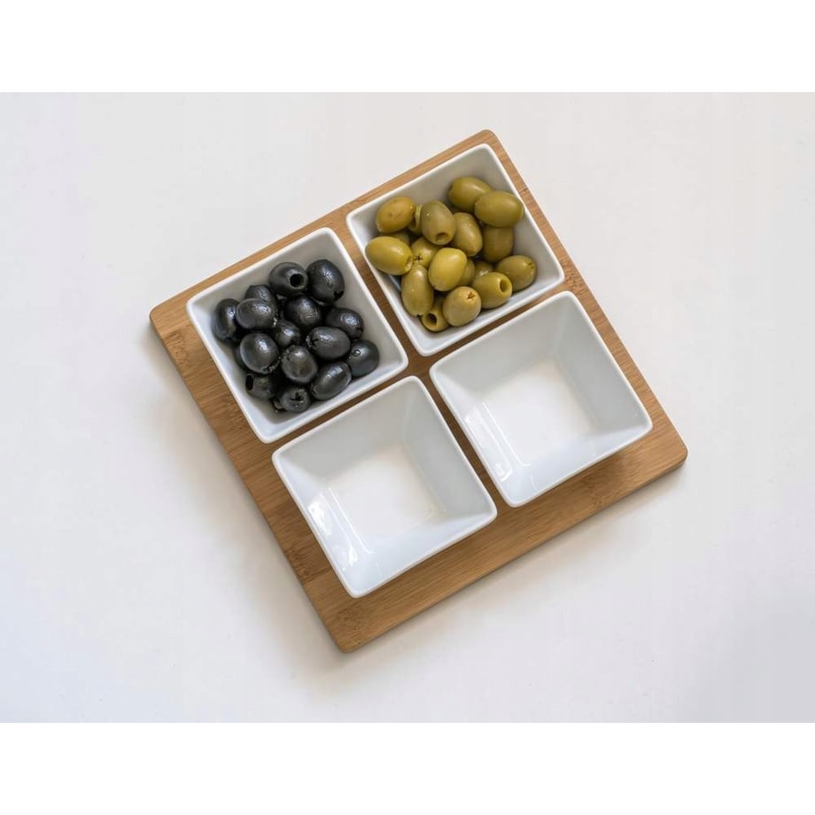 MISECZKI DO DIP sosów przekąsek NA DESCE 4 szt białe na prezent mamy kobiet