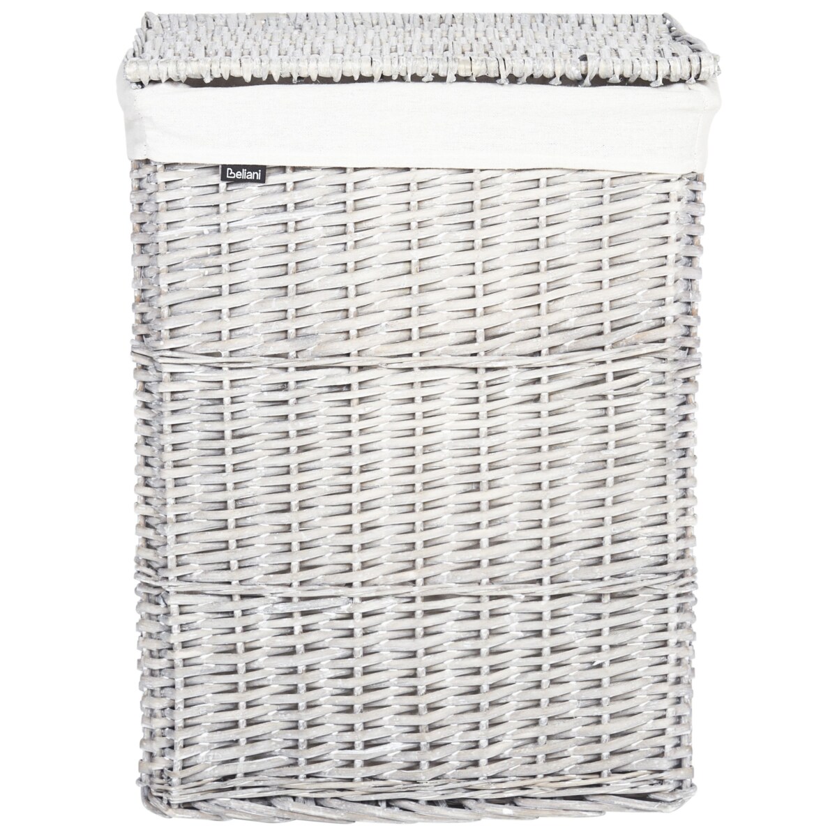 Zestaw 5 koszy wiklinowych szary ELLA