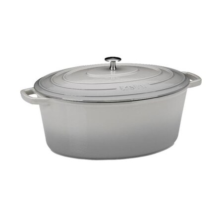 Naczynie żeliwne 9,3 l owalne (szare) Calido Kela