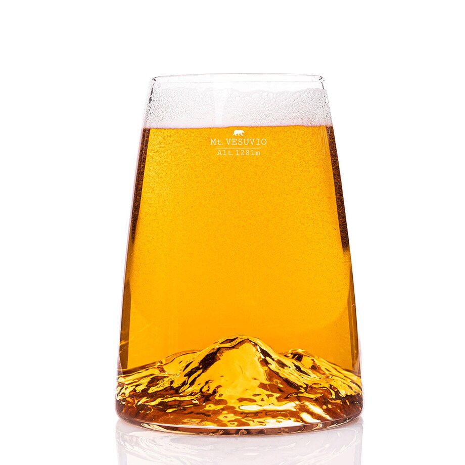 Szklanka Long Drink - Topographic - Vesuvius