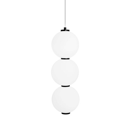 3-punktowa lampa wisząca Akiko LED 23W nad stół czarna biała