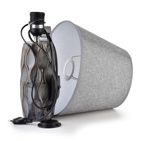 LETI GREY Lampa stołowa 9x9x39cm