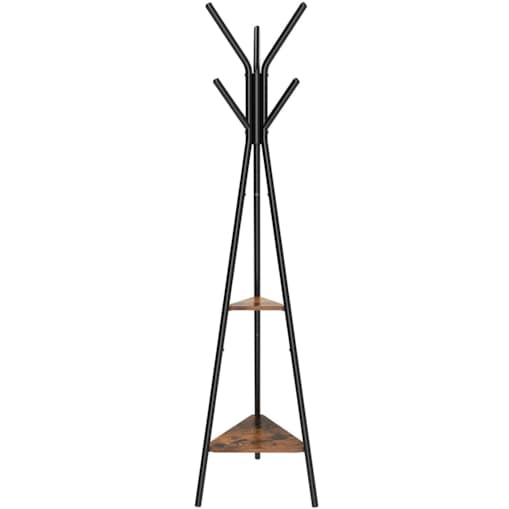 Wieszak Stojący Podłogowy Do Przedpokoju Brązowy