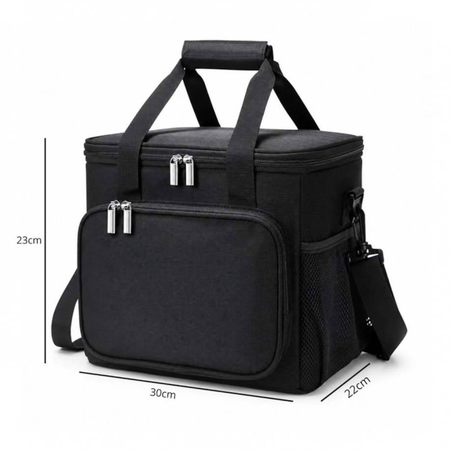 Torba termiczna do przenoszenia żywności LUNCH BOX 15l + 2 wkłady chłodzące KP06CZ