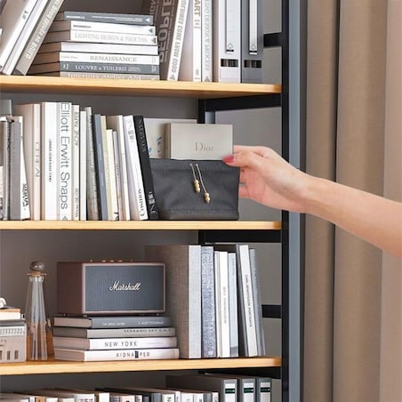 Regał na książki segregatory wysoki szafka loft metalowa industrialny 174cm