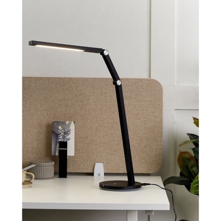 Lampa biurkowa LED DORADO Ze ściemniaczem Metal Czarny