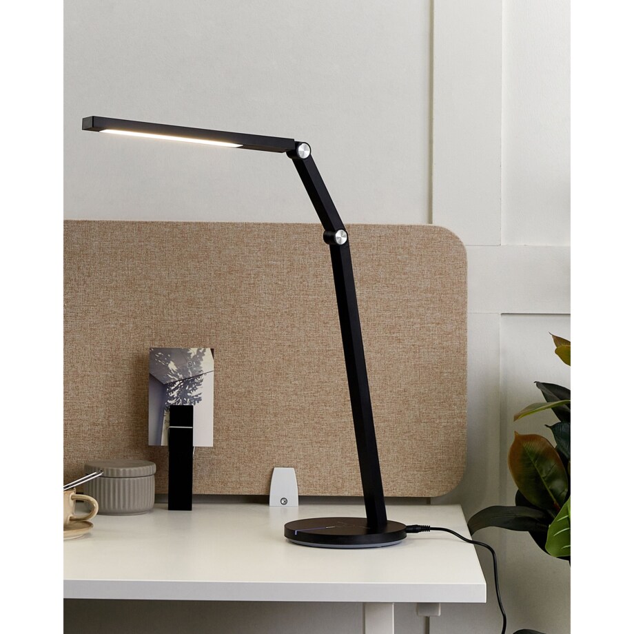 Lampa biurkowa LED DORADO Ze ściemniaczem Metal Czarny