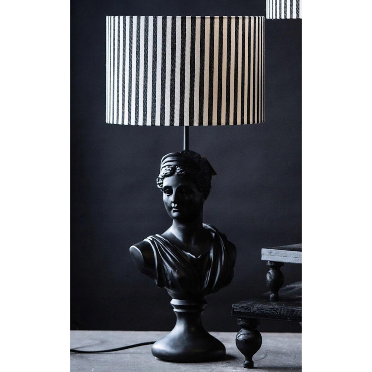 ABAŻUR NA ŻARÓWKĘ KLOSZ W PASKI 30cm WALEC BOHO DO LAMPY STOJĄCEJ WISZĄCEJ