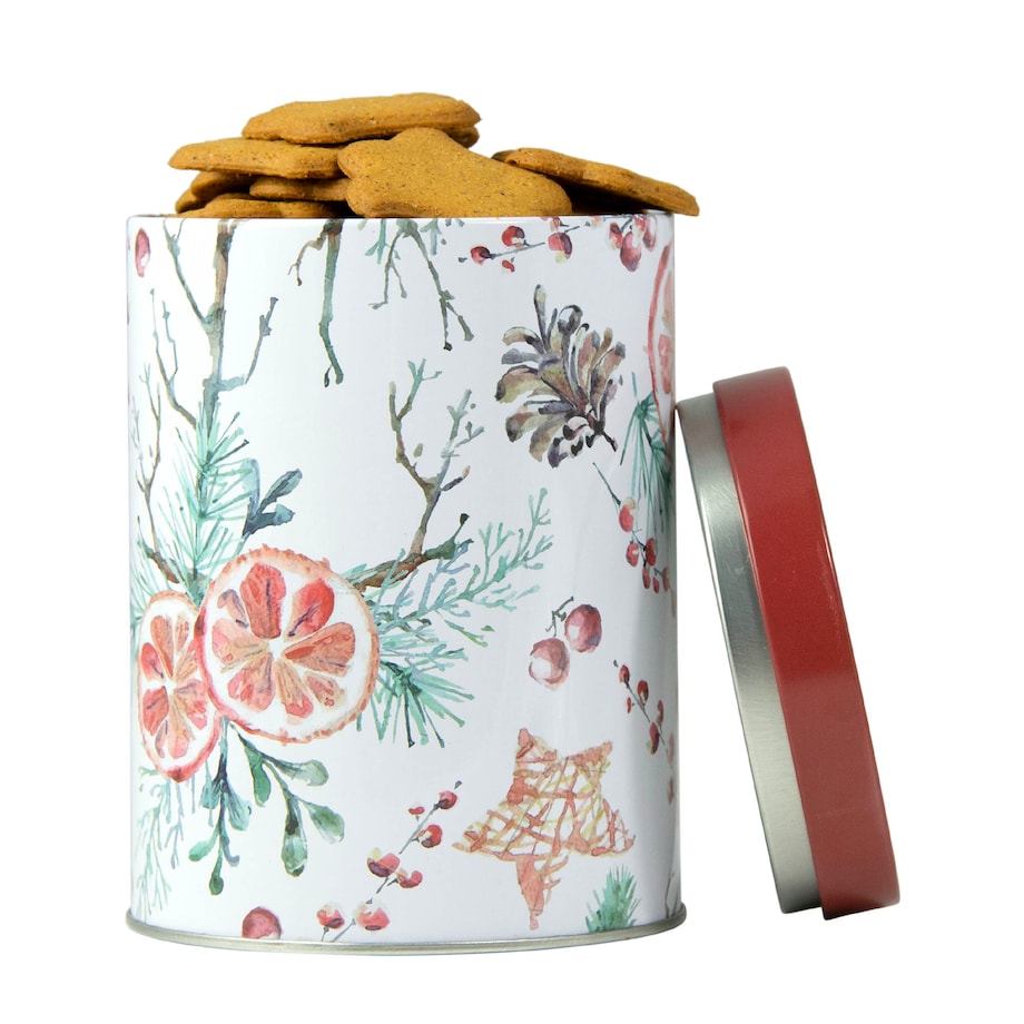 Puszka Pojemnik Na Pierniki Ciastka Cukierki Świąteczna Czerwona