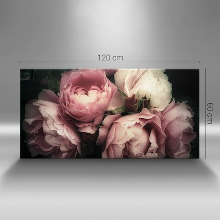 Obraz na płótnie Bukiet róż vintage, 120x60 cm