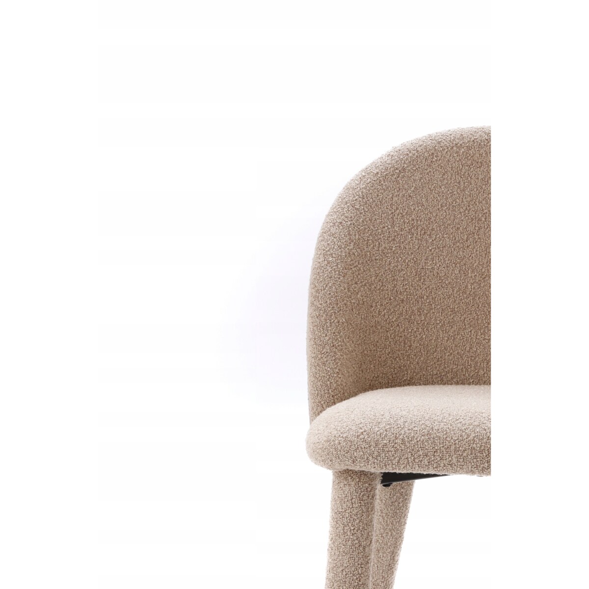 ZESTAW 2 SZTUK Krzesła MONTI Khaki Tapicerowane Nowoczesne Do Jadalni