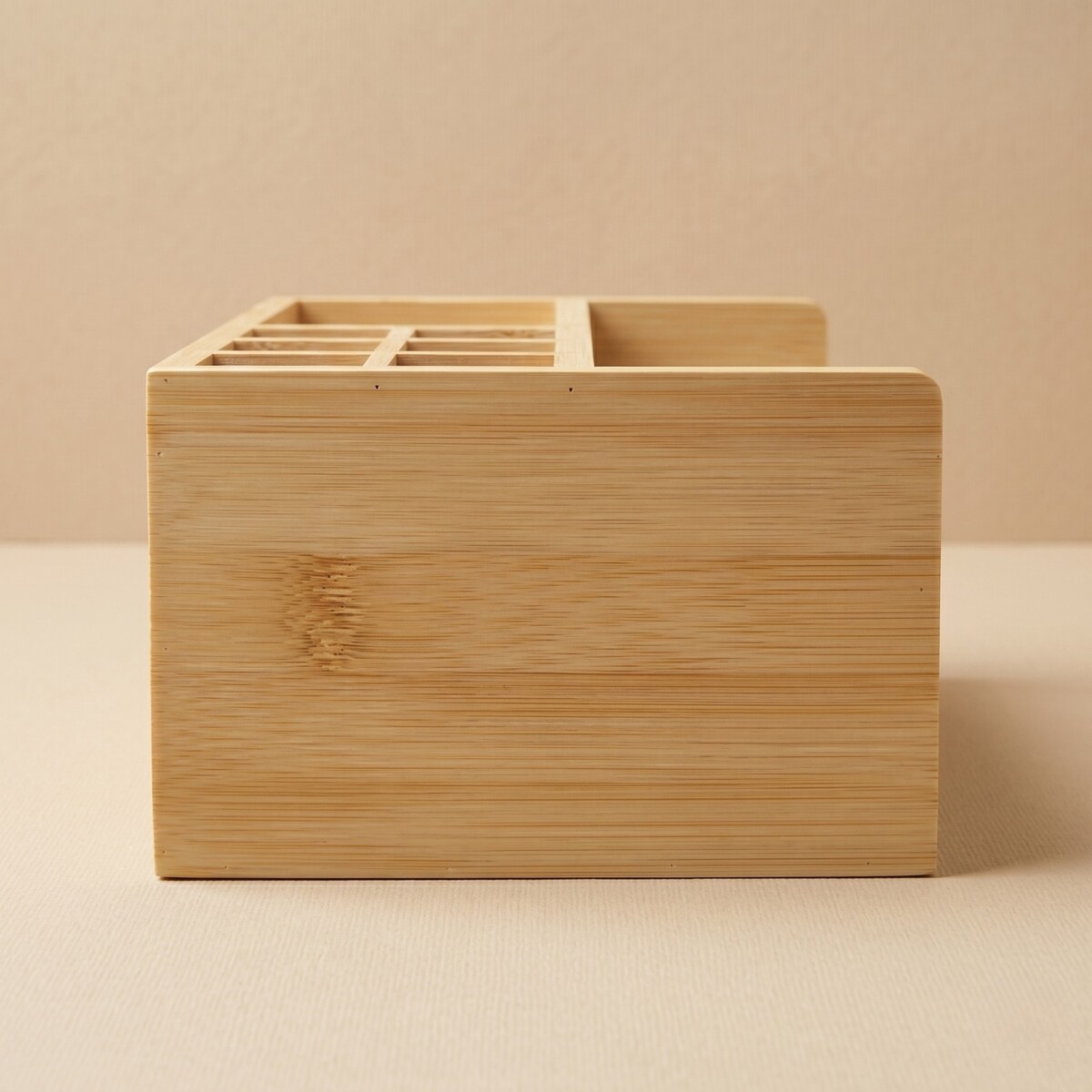 Organizer biurkowy bambusowy, 10 x 25 x 15,5 cm
