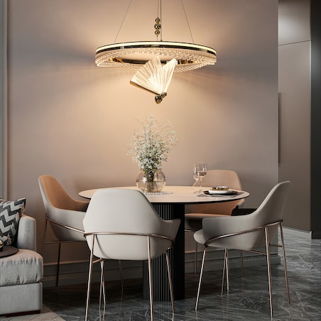 Lampa wisząca Light Prestige Marissa złoty LED CCT 3000K/4000K/6000K (regulowana) 1 szt.