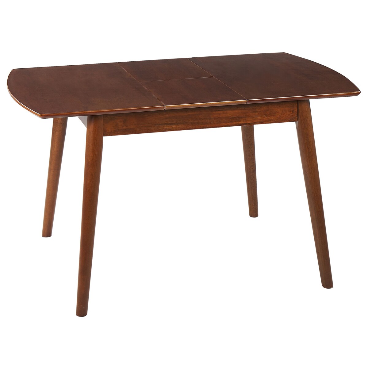Stół do jadalni rozkładany TOMS Ciemnobrązowy 100/130 cm 80 cm Drewno