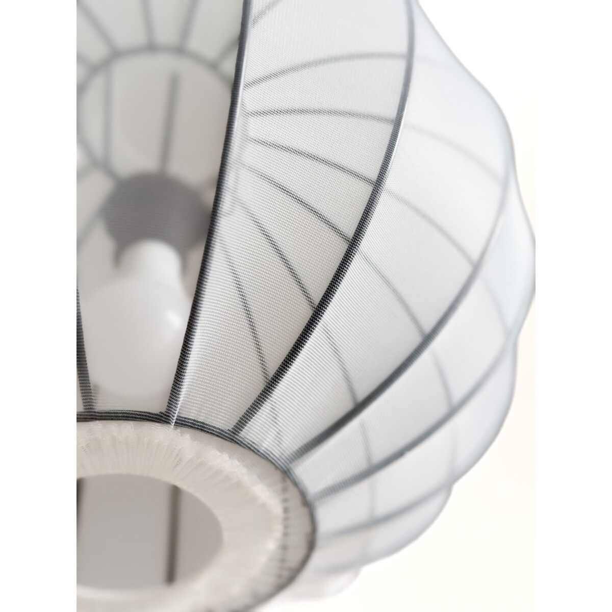 Abażur Kula Biała MIST Black 33x39