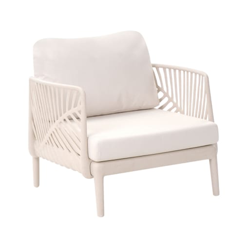 Fotel ogrodowy SATURNIA Jasnobeżowy