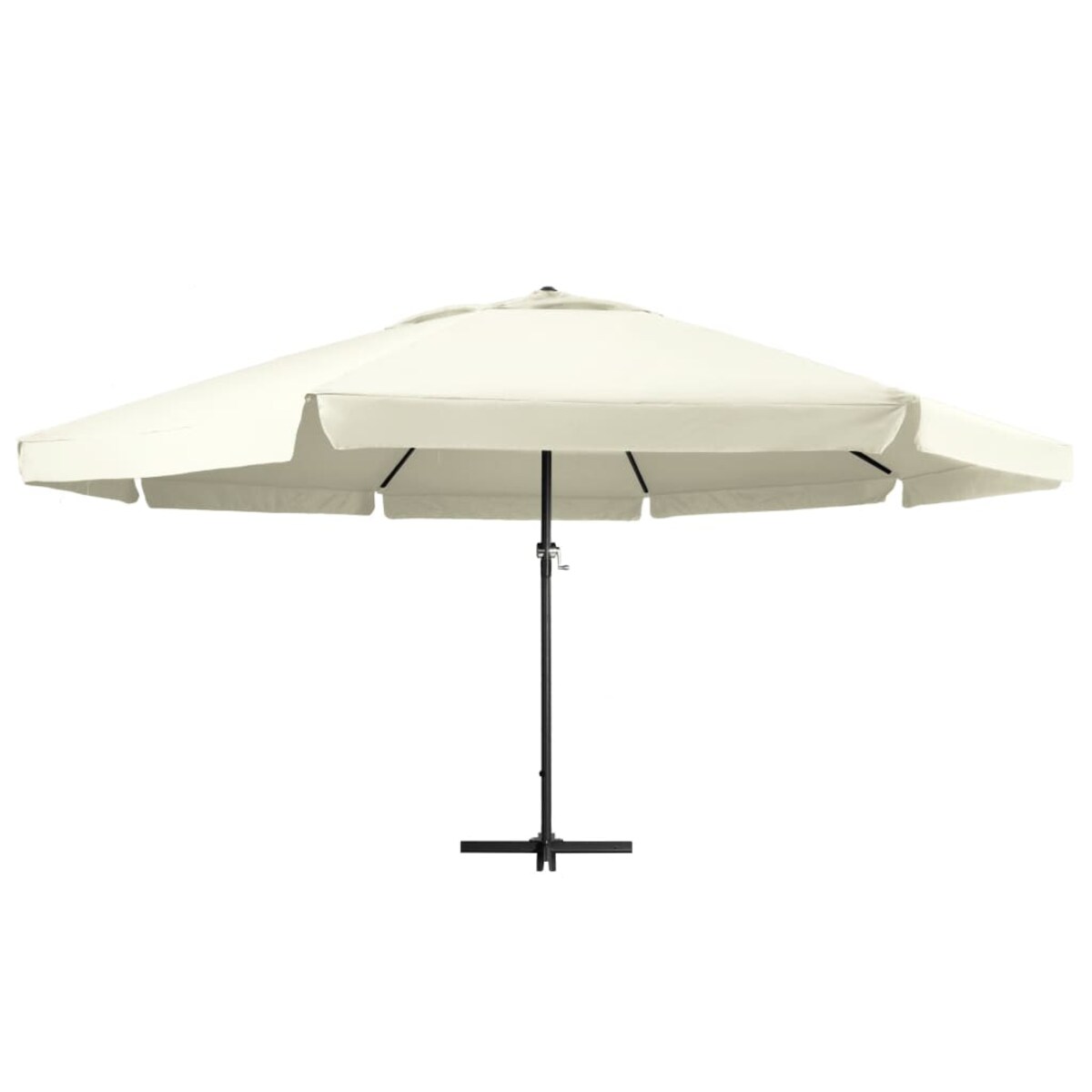 vidaXL Parasol ogrodowy na aluminiowym słupku, 600 cm, piaskowy