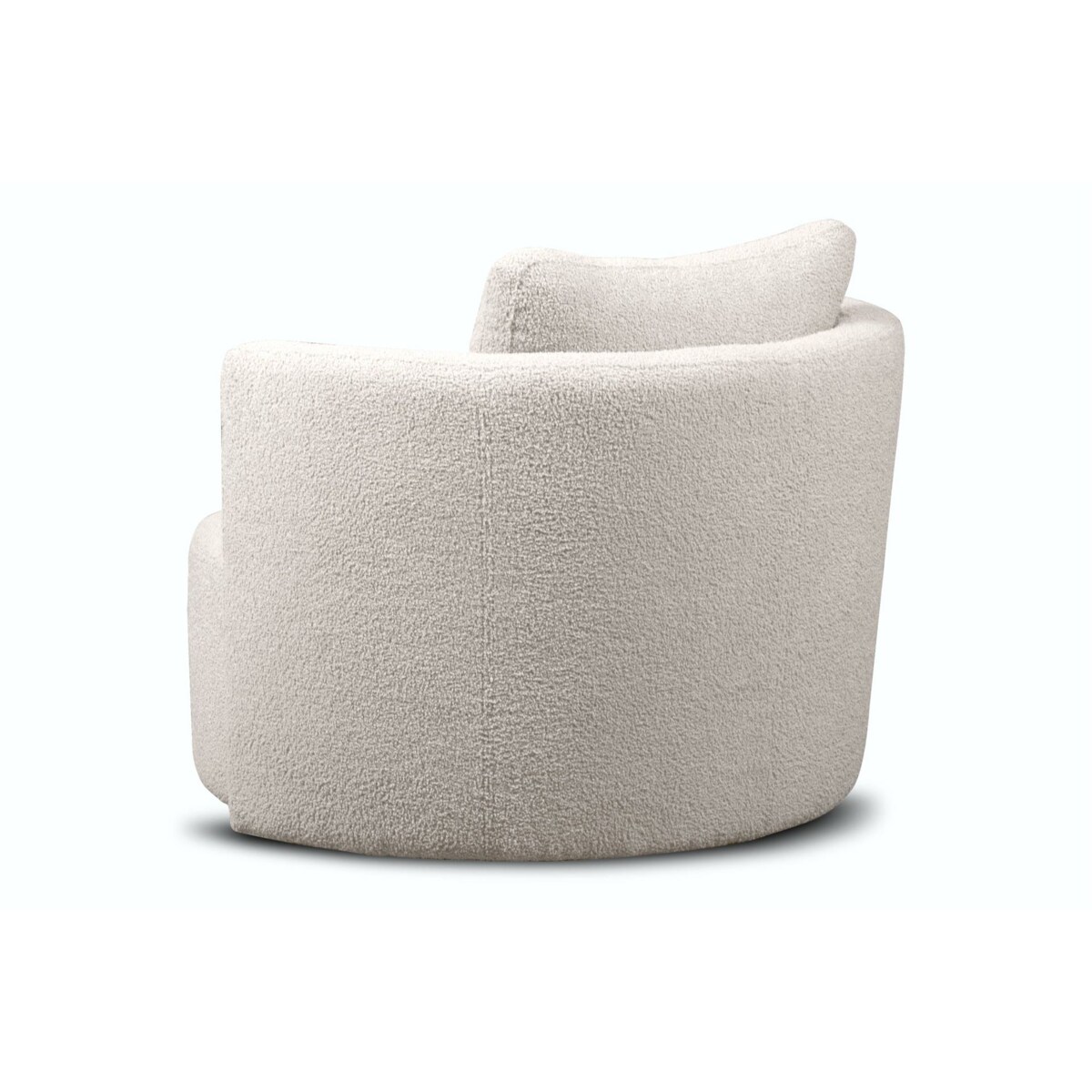 KONSIMO RAGGI Fotel obrotowy baranek biały