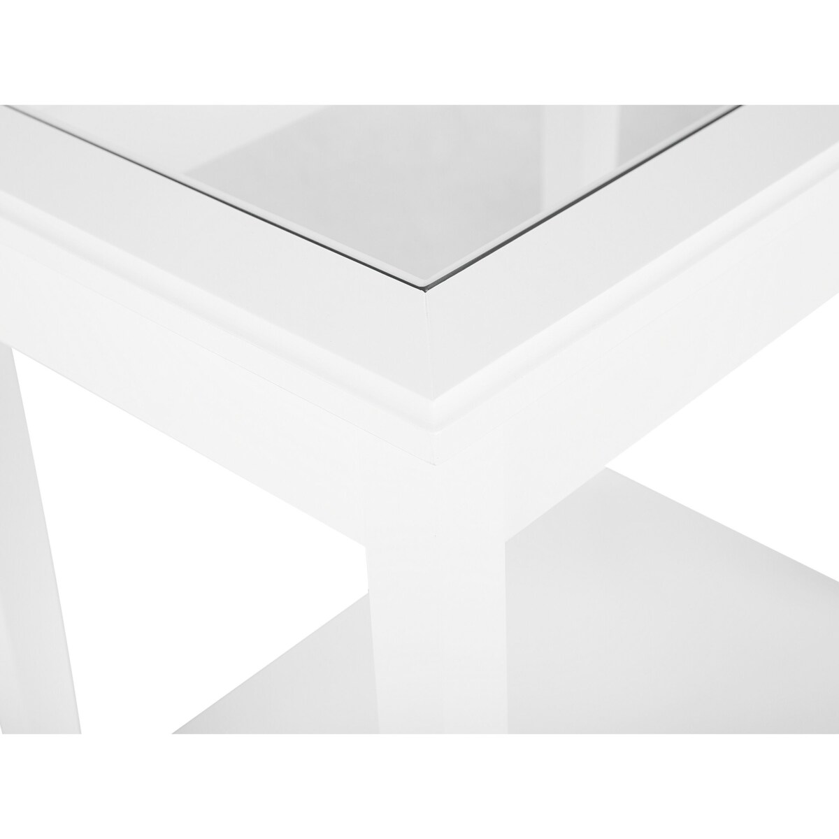 Stolik szklany biały ATTU