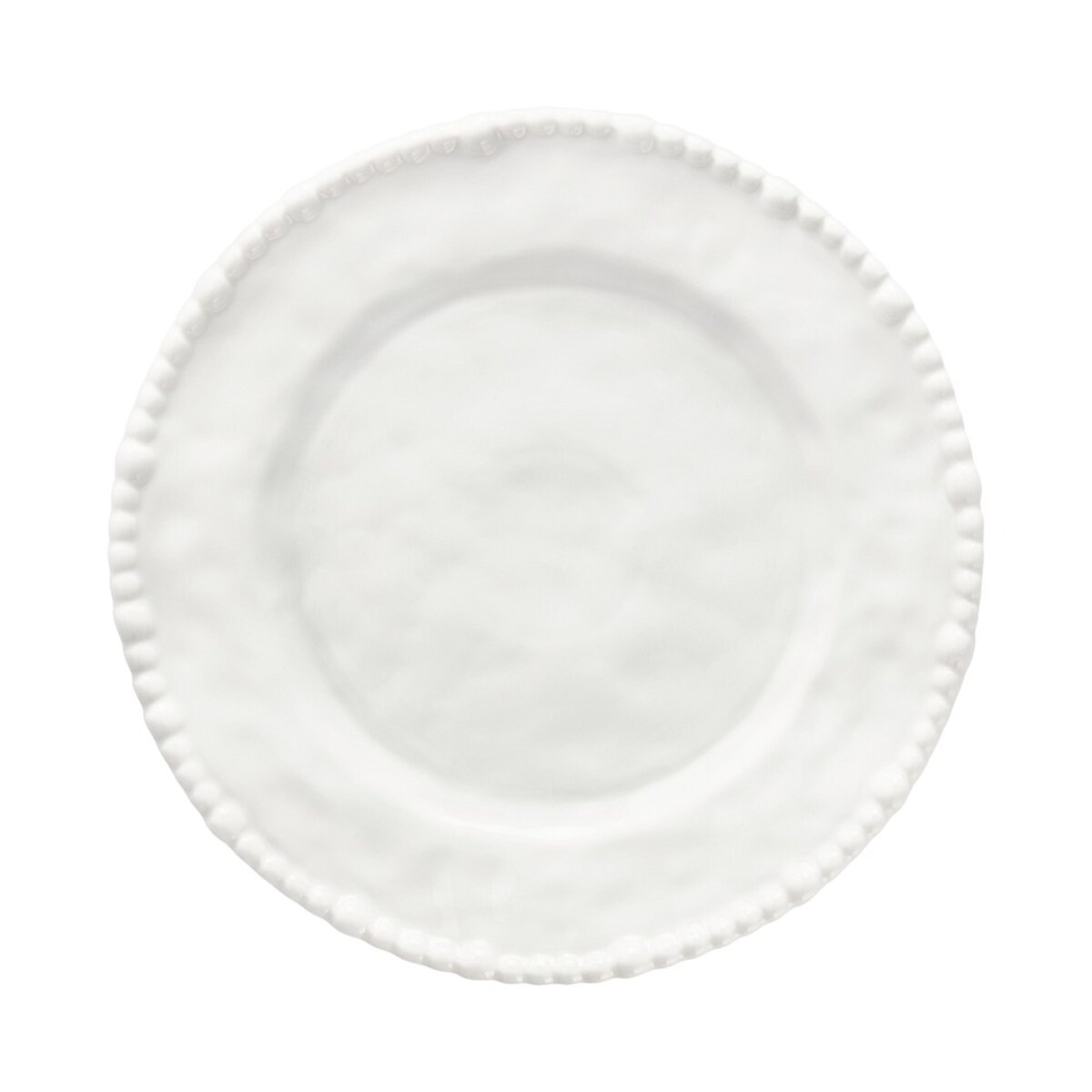 VILLA ITALIA Talerz do ciasta porcelanowy 26 cm MESTIERE WHITE