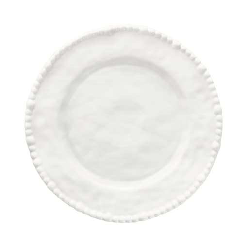 VILLA ITALIA Talerz do ciasta porcelanowy 26 cm MESTIERE WHITE