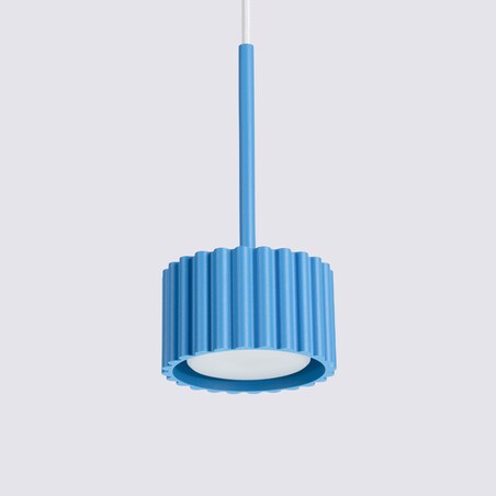 Lampa wisząca AURA 1 błękitna Gx53
