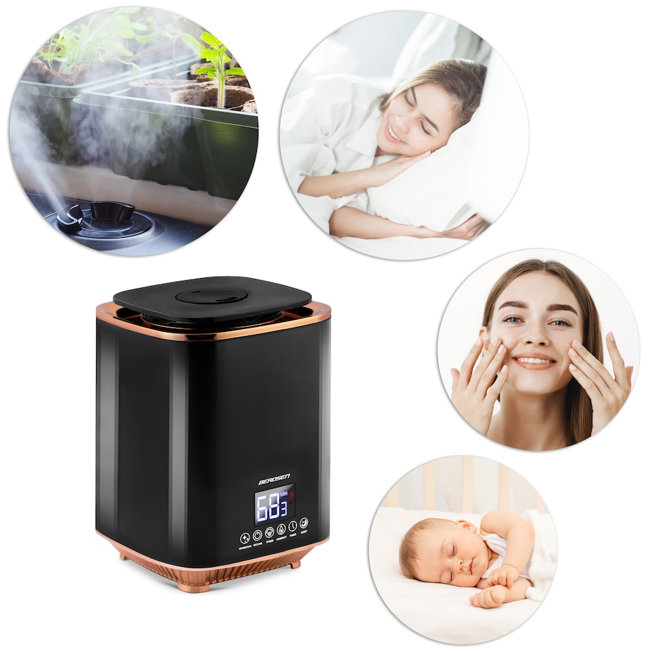 Nawilżacz powietrza ultradźwiękowy jonizator aroma Berdsen