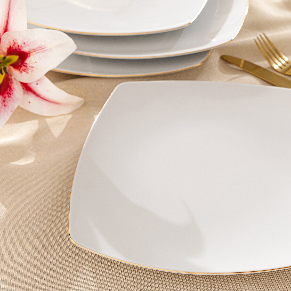 Konsimo CARLINA Talerz obiadowy 6szt.