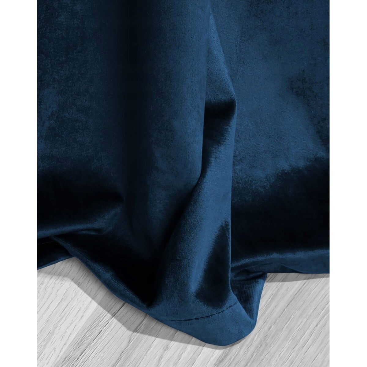 Granatowa Zasłona Welurowa 140x250 Velvet Soft