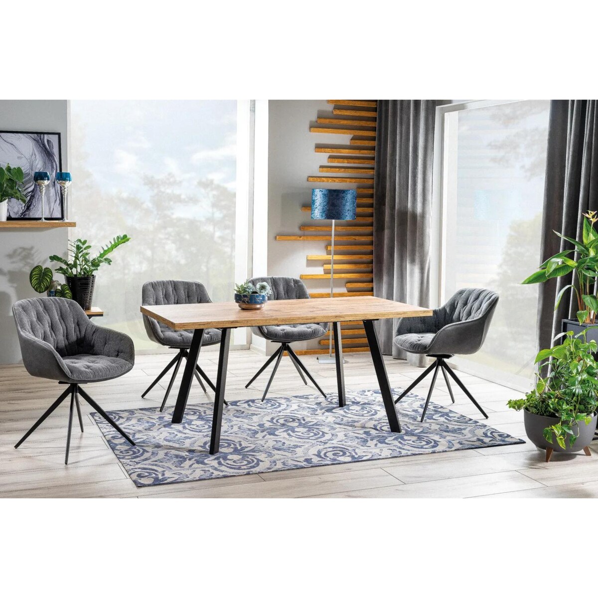 Stół rozkładany BRICK 120(160)x80 dąb artisan