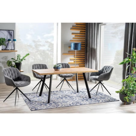 Stół rozkładany BRICK 120(160)x80 dąb artisan