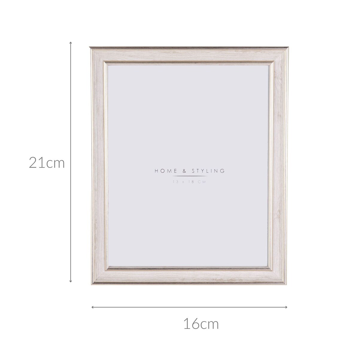 Ramka na zdjęcie, imitacja bielonego drewna,16 x 21 cm