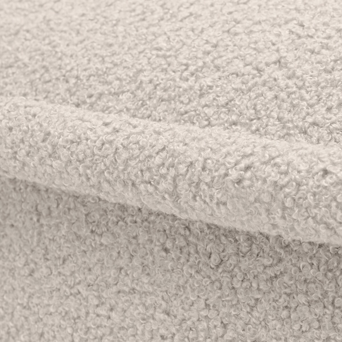 Fotel obrotowy 88x70x90 cm ROTARI bouclé jasnobeżowy