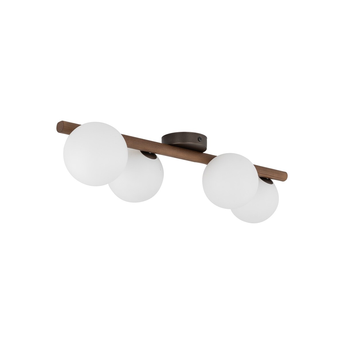 Lampa sufitowa TK Lighting ESTERA WOOD Orzech 10270, plafon 4xG9, biało-brązowa