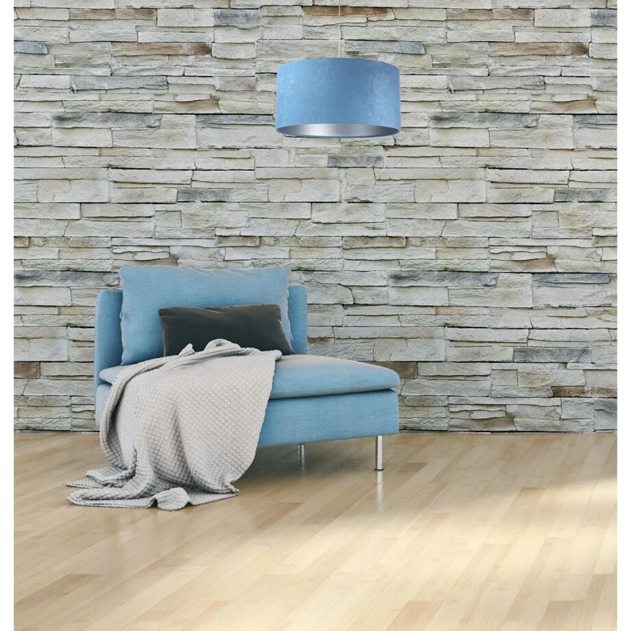 Lampa wisząca HOME 30 błękitna/srebrna