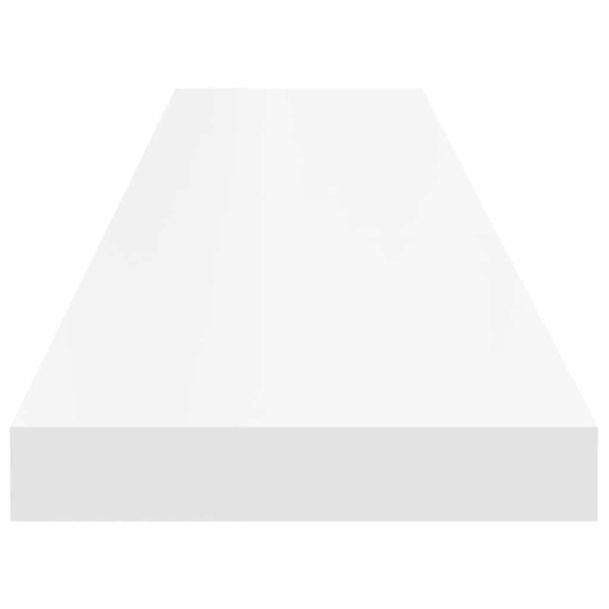 vidaXL Półki ścienne 2 szt., białe, 120x23,5x3,8 cm, MDF