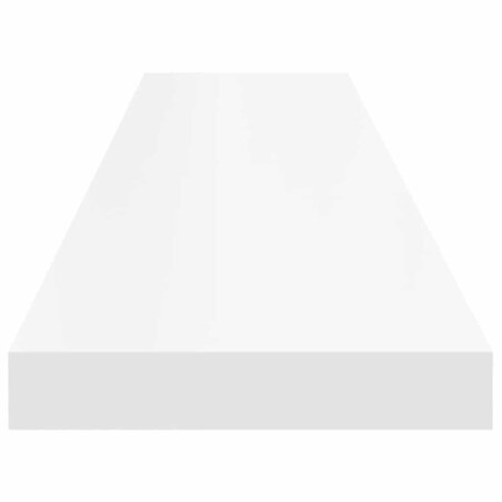 vidaXL Półki ścienne 2 szt., białe, 120x23,5x3,8 cm, MDF