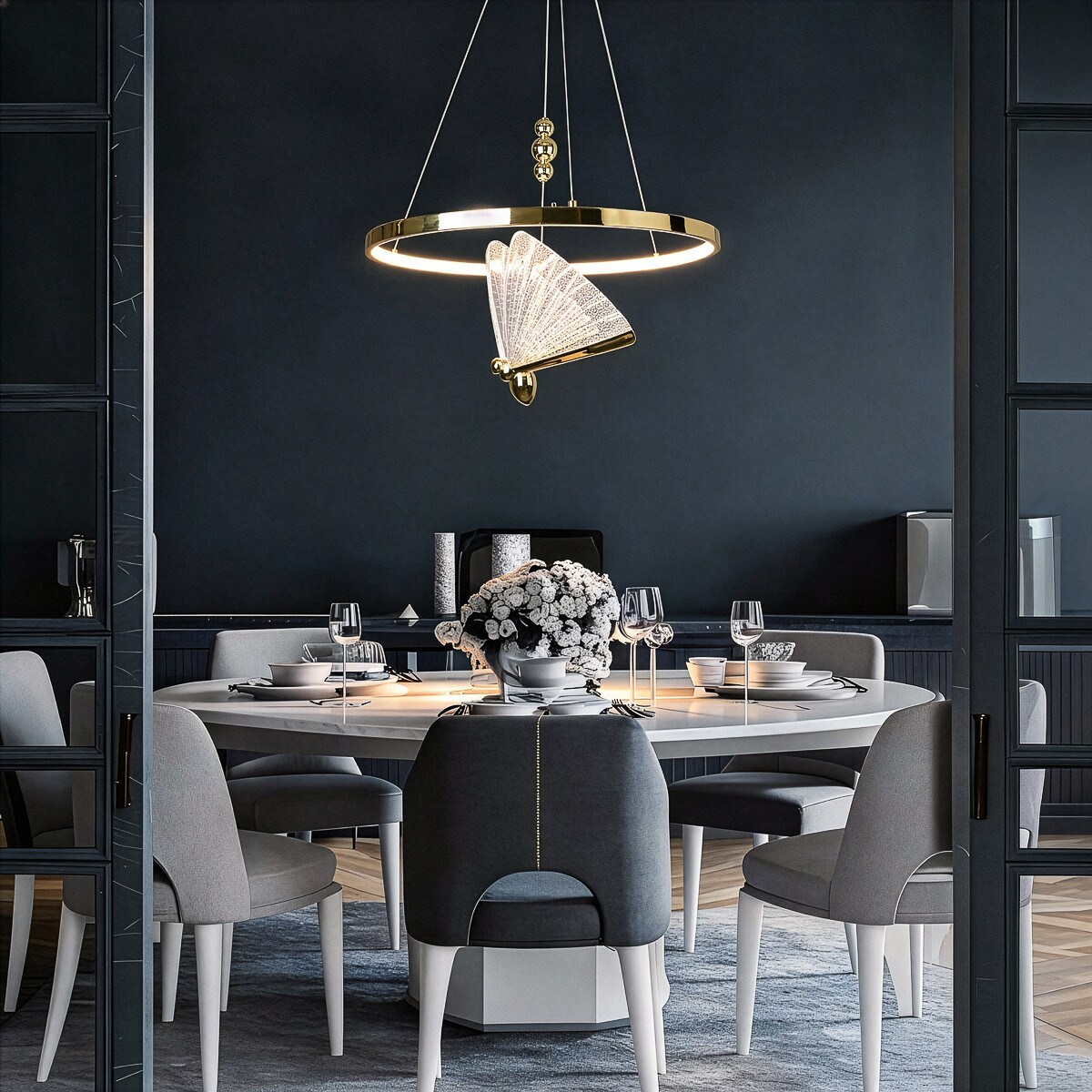 Lampa wisząca Light Prestige Marissa złoty LED CCT 3000K/4000K/6000K (regulowana) 1 szt.
