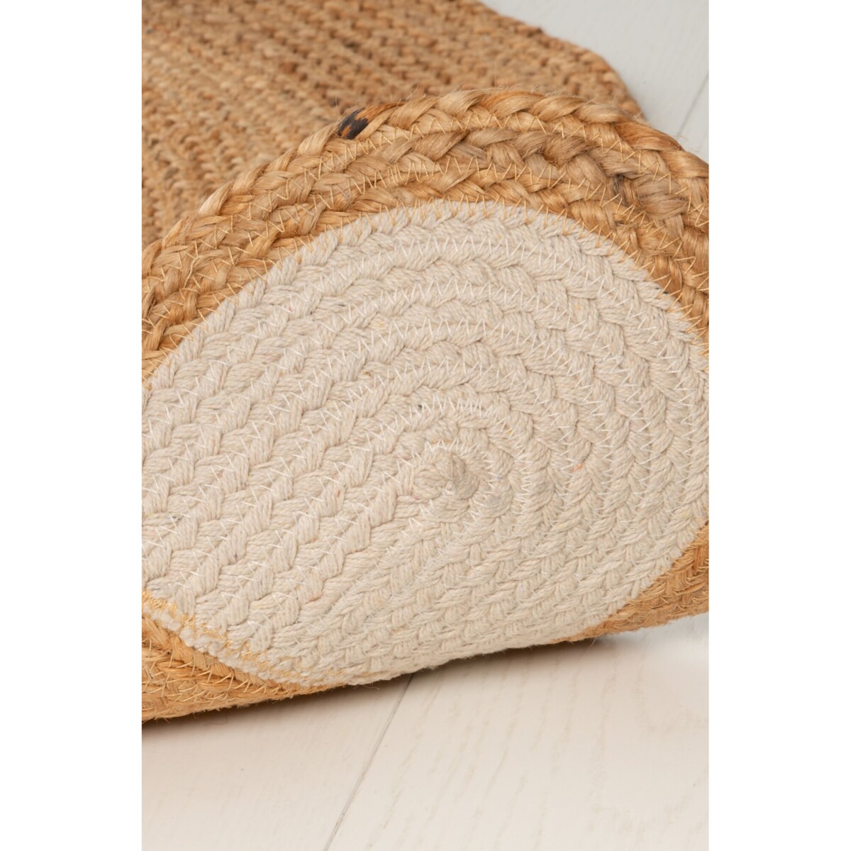 Dywanik jutowy z misiem, Ø 120 cm