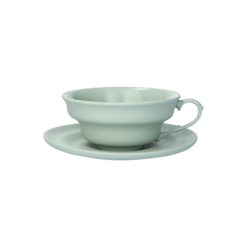 Filiżanka M 250 ml ze spodkiem zielona CD35