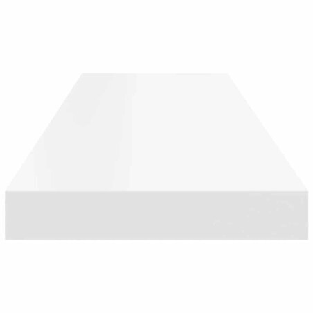 vidaXL Półki ścienne, 2 szt, białe, 80x23,5x3,8 cm, MDF