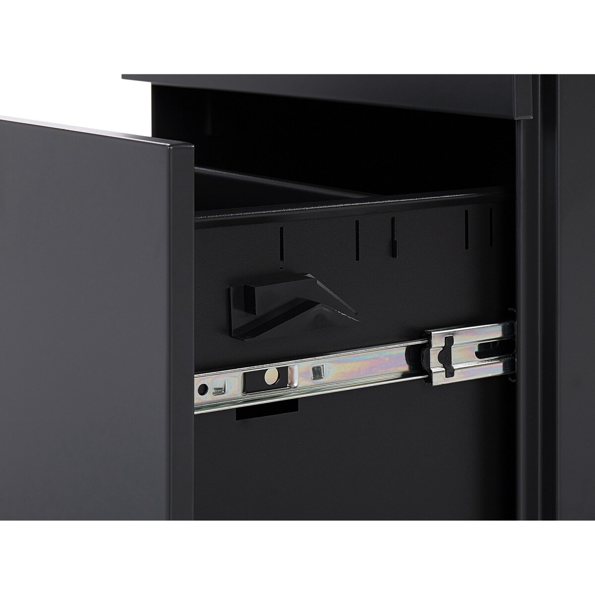 Szafka biurowa metalowa czarna CAMI