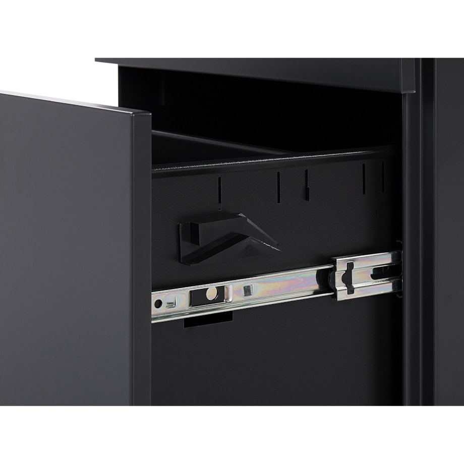 Szafka biurowa metalowa czarna CAMI