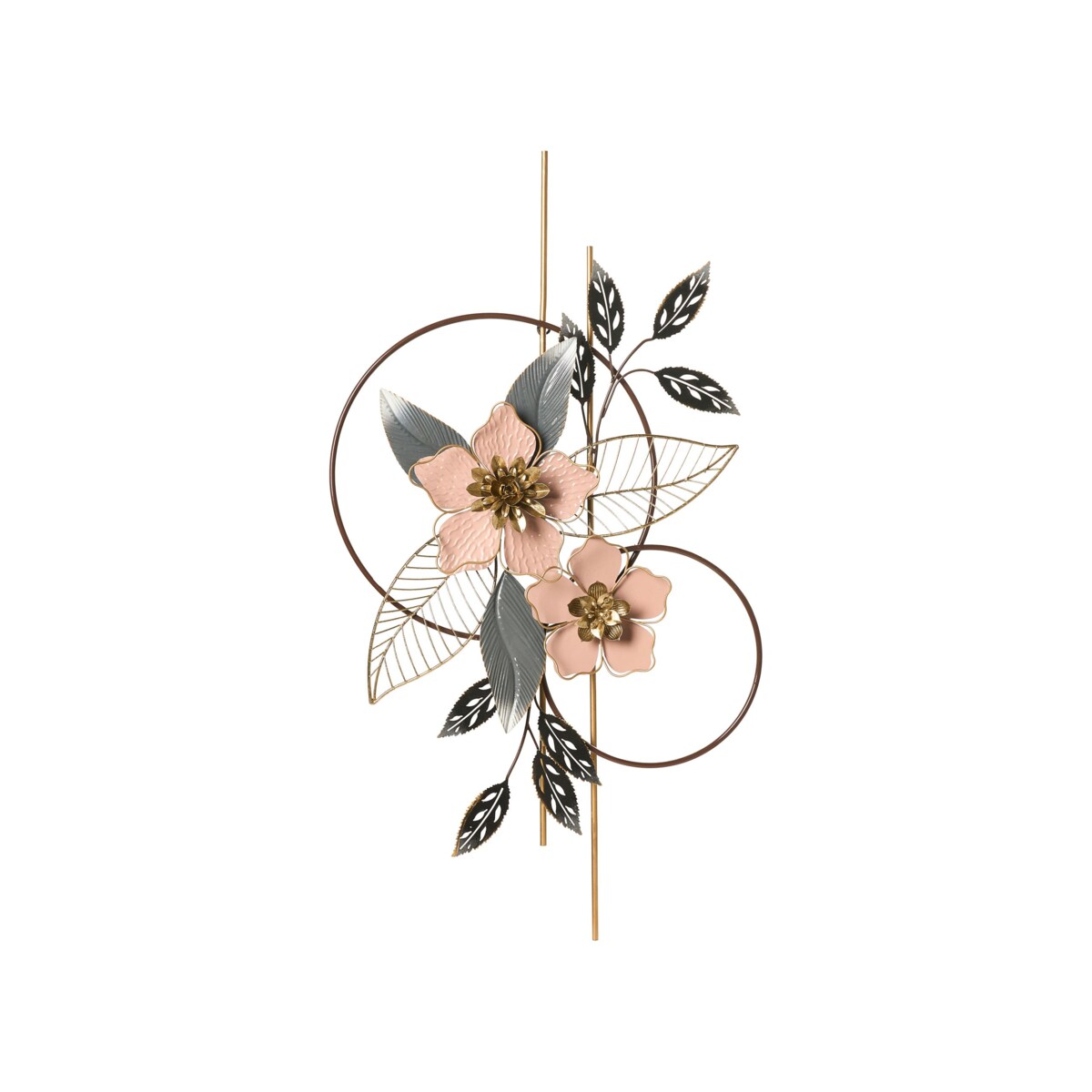 Dekoracja ścienna Kwiat BERKELIUM Metal 93 cm Kolorowy