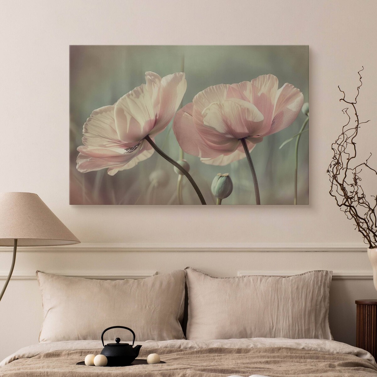 Obraz Na Płótnie Białe Tulipany Kwiaty Natura Rośliny Do Sypialni 120x80cm