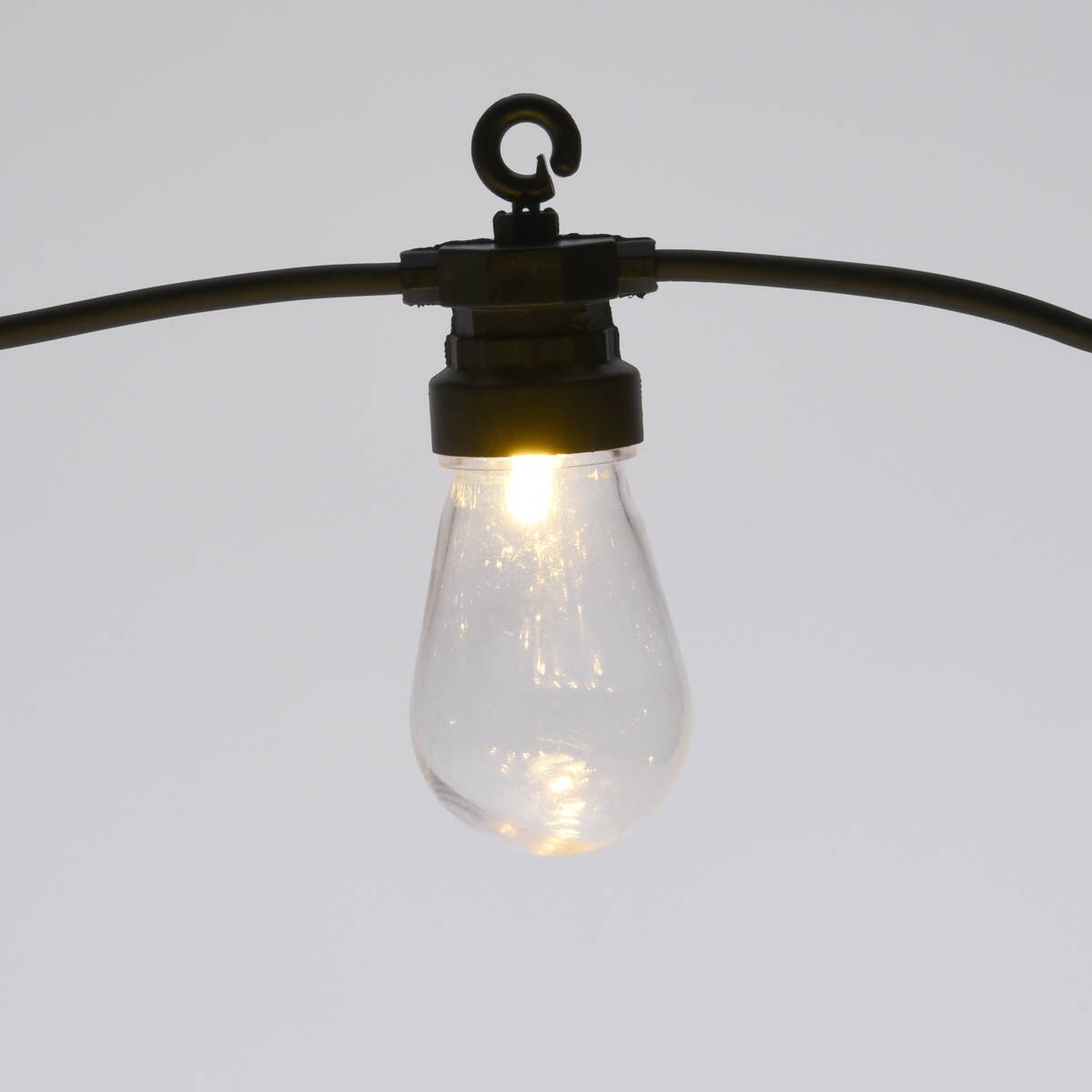 Lampki balkonowe na sznurze 12,5 m, 20 lampek, ciepłe światło LED