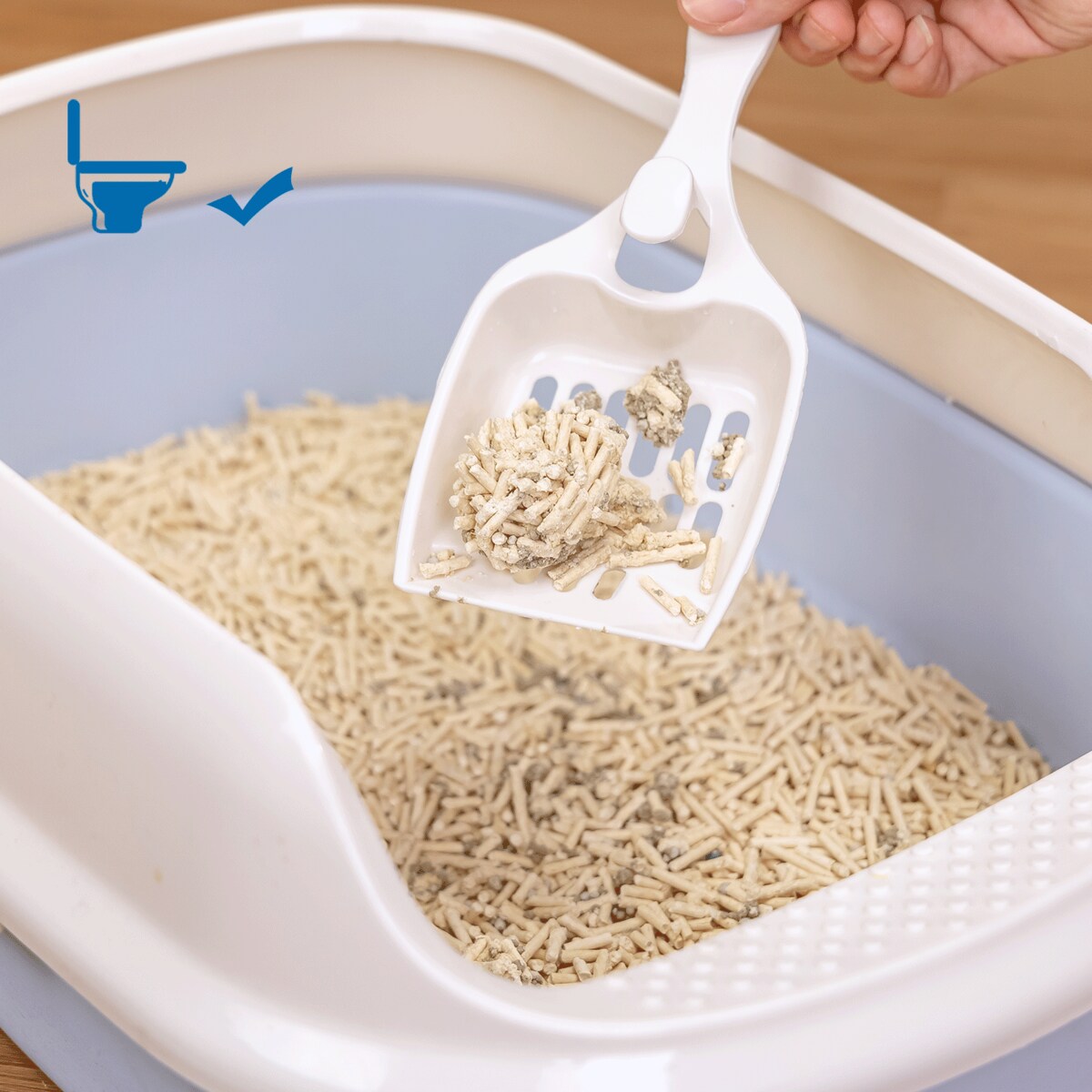 żwirek dla kota bentonitowy z tofu naturalny, chłonny 5l 2kg