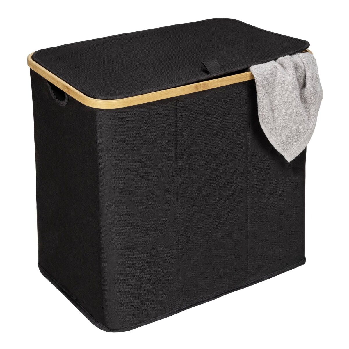 Kosz na pranie, bambus, 57 x 50 x 37, Trio Ecori, WENKO